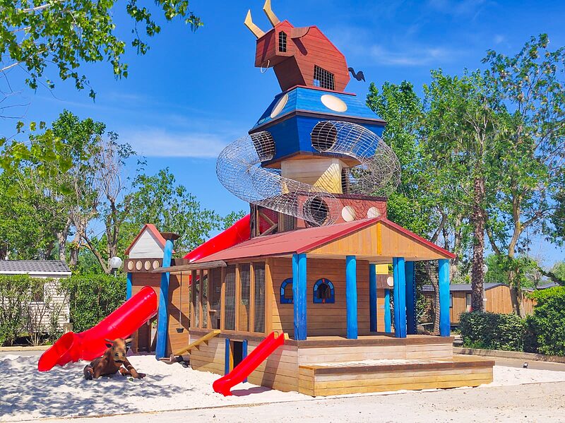 Carabouille playground - Giant playground, slides, CAPFUN Mer et Soleil in Cap d'Agde (34).