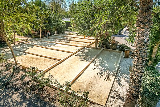 P�tanque court at CAPFUN Mer et Soleil campsite in Cap d'Agde (34).