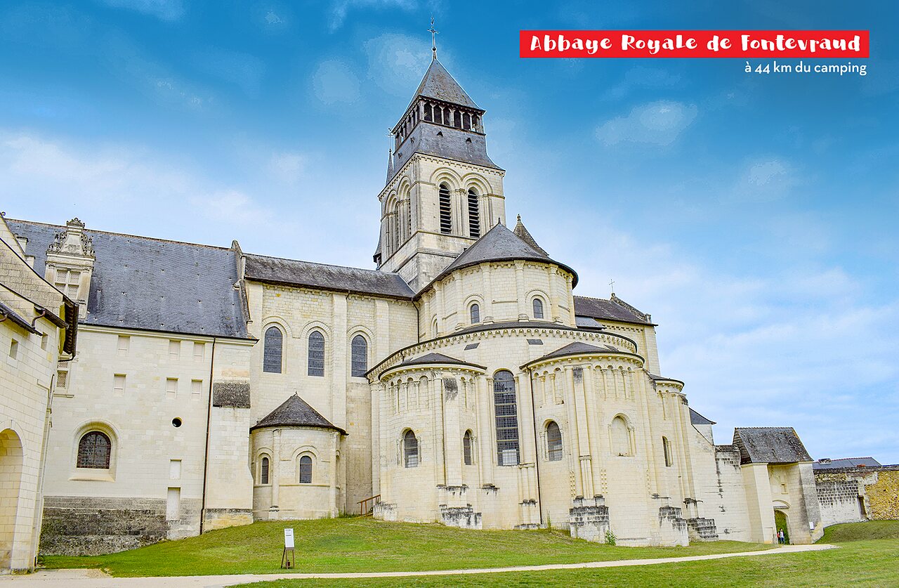 Royal Abbey of Fontevraud, historic monument to visit near Coutures.