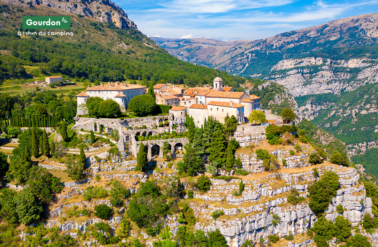 Medieval village of Gourdon, a tourist site near Grasse, Alpes-Maritimes.