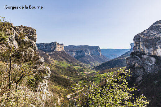 Gorges de la Bourne, spectacular mountain landscape near Villard de Lans (38).