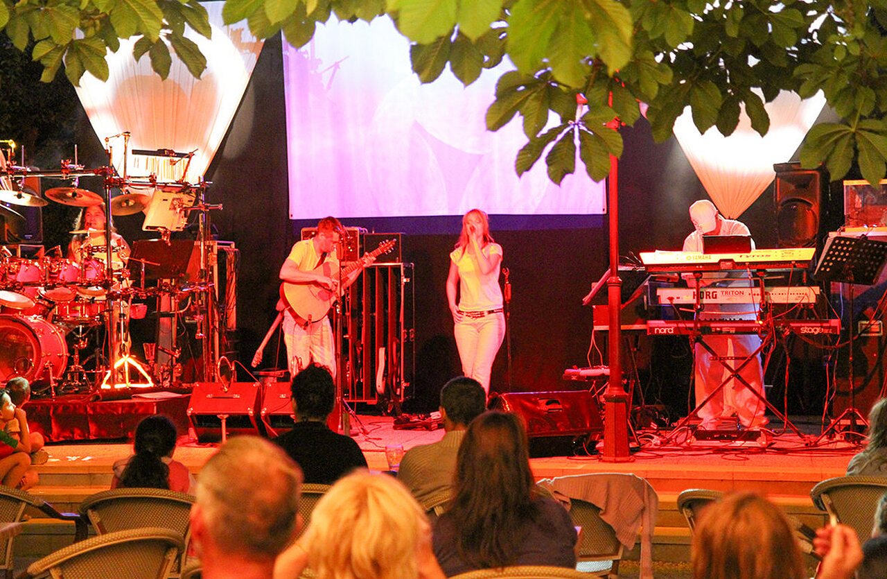 Live concert, band at VAGUES OCEANES Paille Basse campsite in Souillac (46).