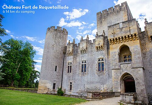 Ch�teau Fort de Roquetaillade, impressive medieval fortress to visit near Bazas.
