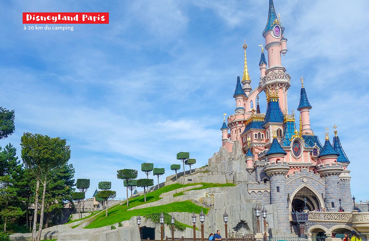 Sleeping Beauty Castle at Disneyland Paris, Marne-la-Vall�e, near the campsite.