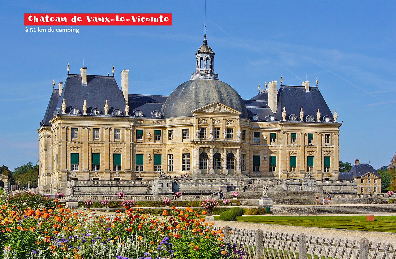 Ch�teau de Vaux-le-Vicomte, magnificent historic monument near Melun in Seine-et-Marne.