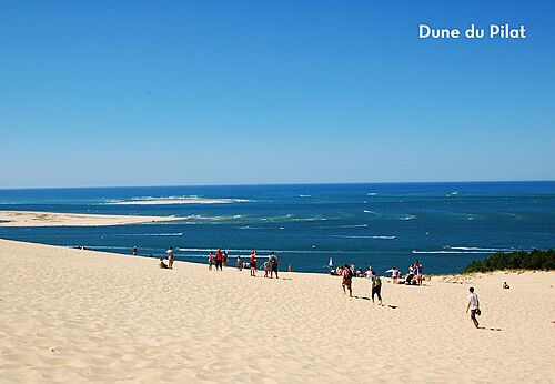 Dune du Pilat, massive sand dune overlooking the Arcachon Bay.