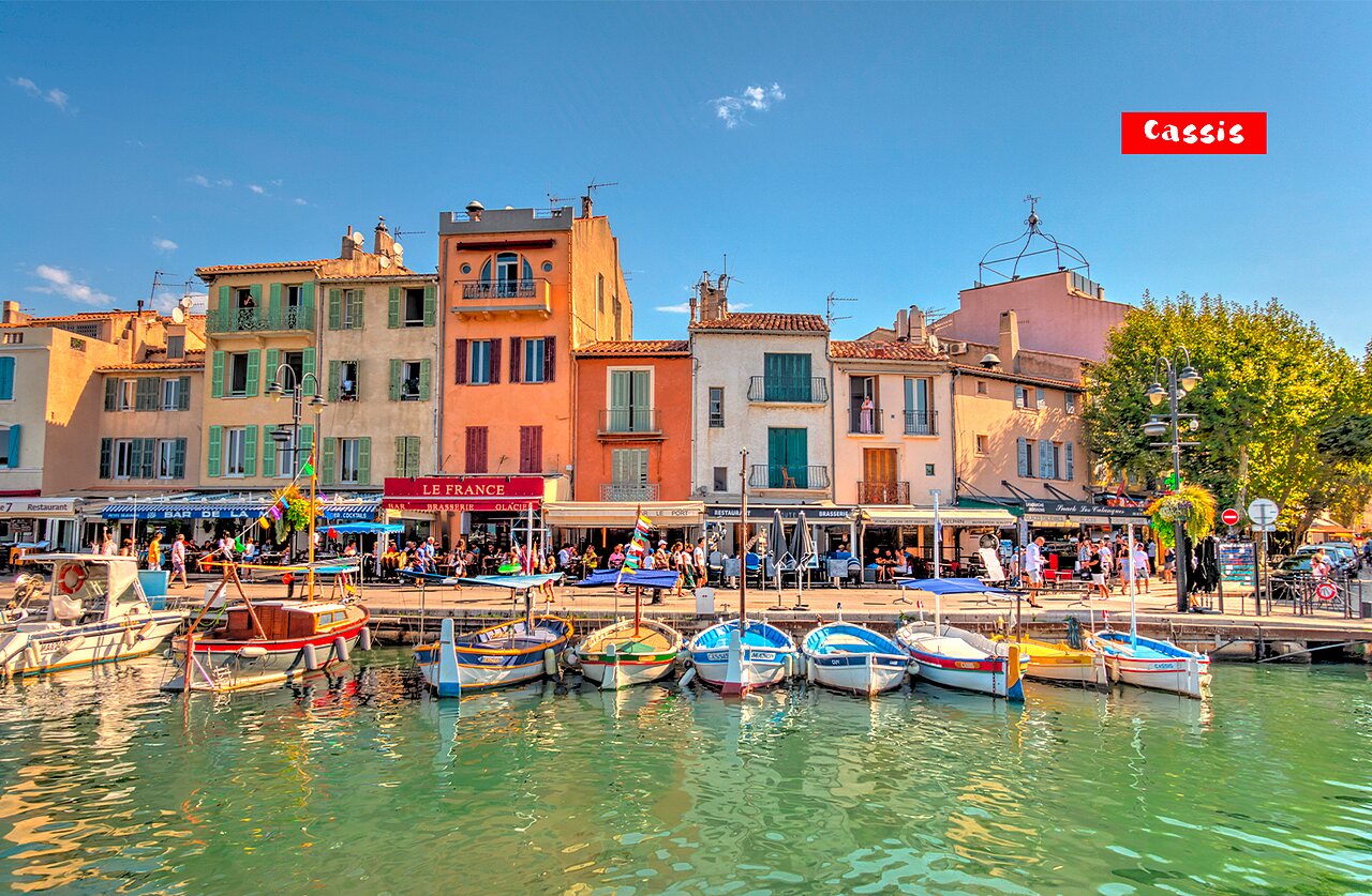 Colorful port of Cassis, Provence-Alpes-C�te d'Azur, a place to visit near the campsite.