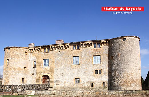 Ch�teau de Bagnols, historic monument to visit near Anse, Rh�ne.