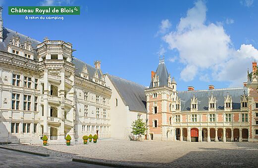Royal Château de Blois, historic monument to visit near Cheverny, Loire Valley.
