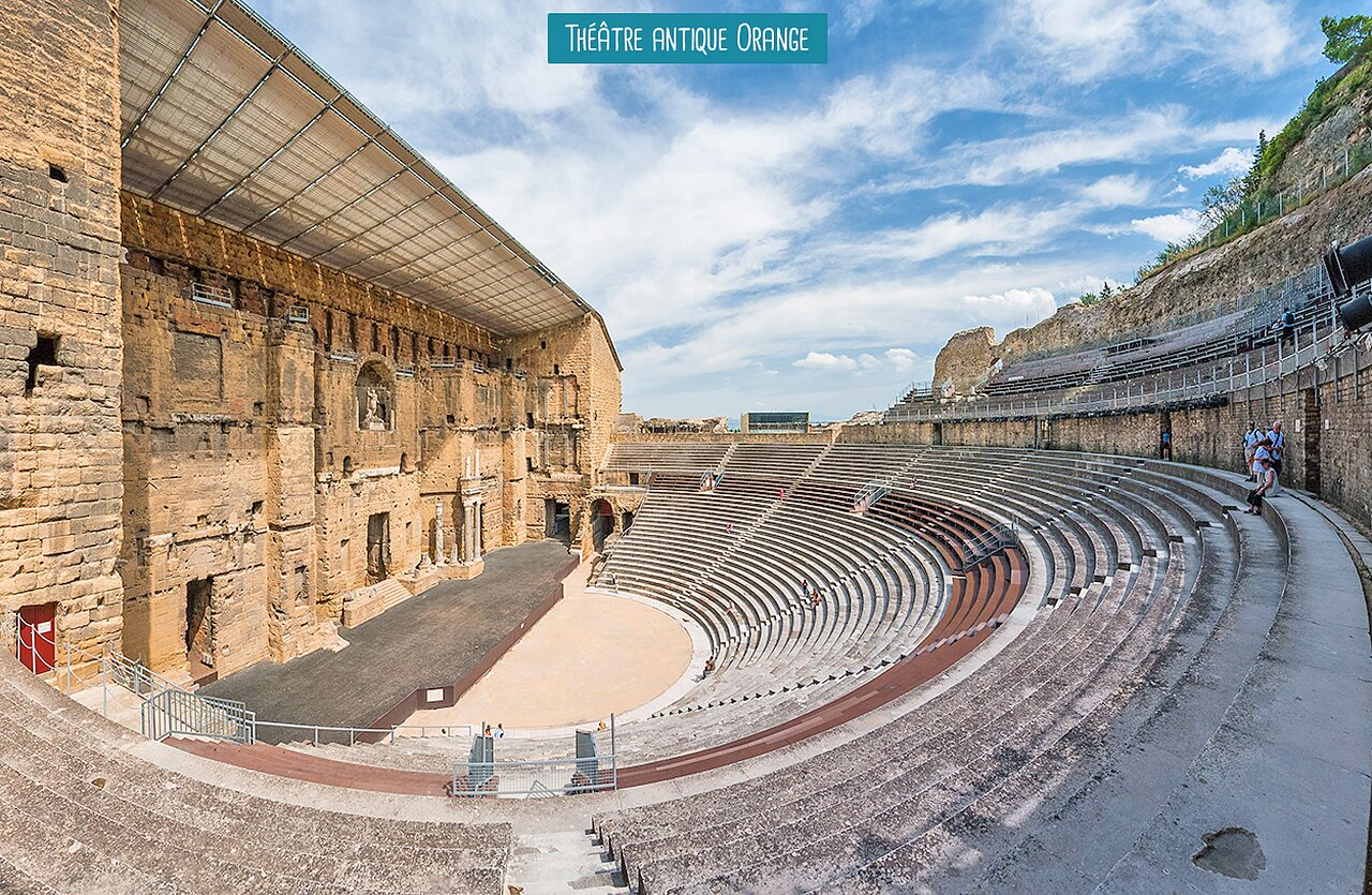 Ancient Theatre of Orange, historic monument to visit in Provence-Alpes-C�te d'Azur.