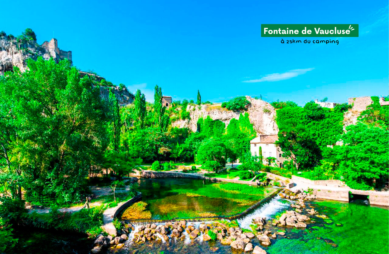 Fontaine de Vaucluse, Proven�al village and Sorgue spring, a must-visit.