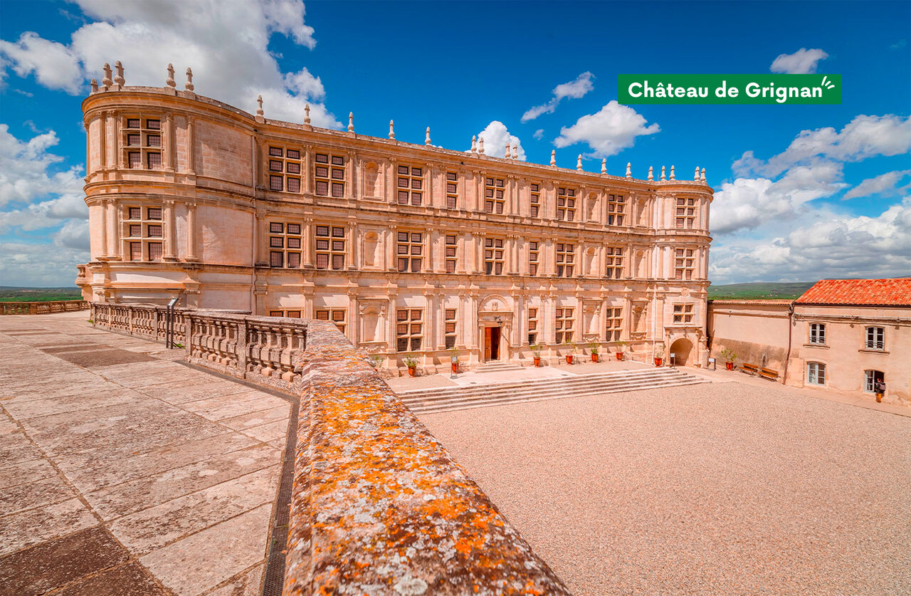 Grignan Castle, historic monument to visit near the campsite in Dr�me Proven�ale.