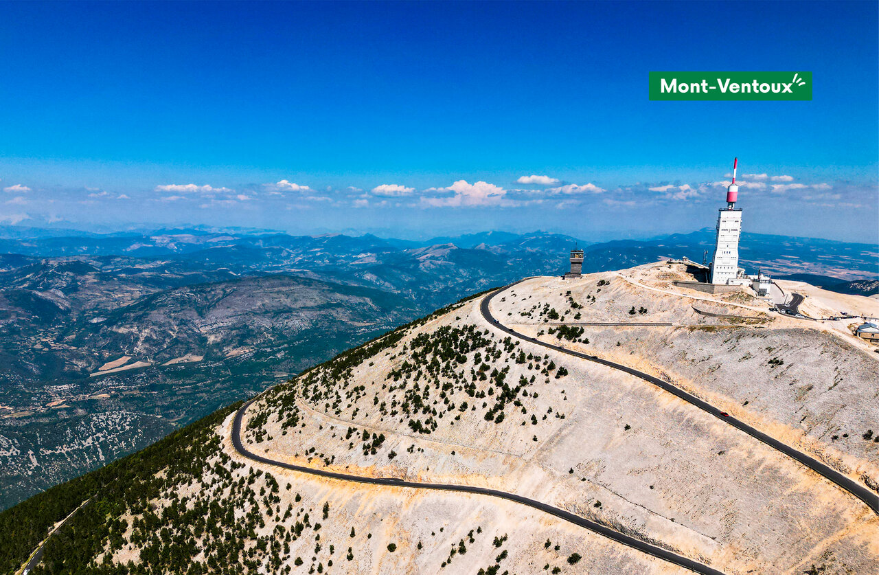 Mont Ventoux, iconic peak in Provence, a must-visit near the campsite.