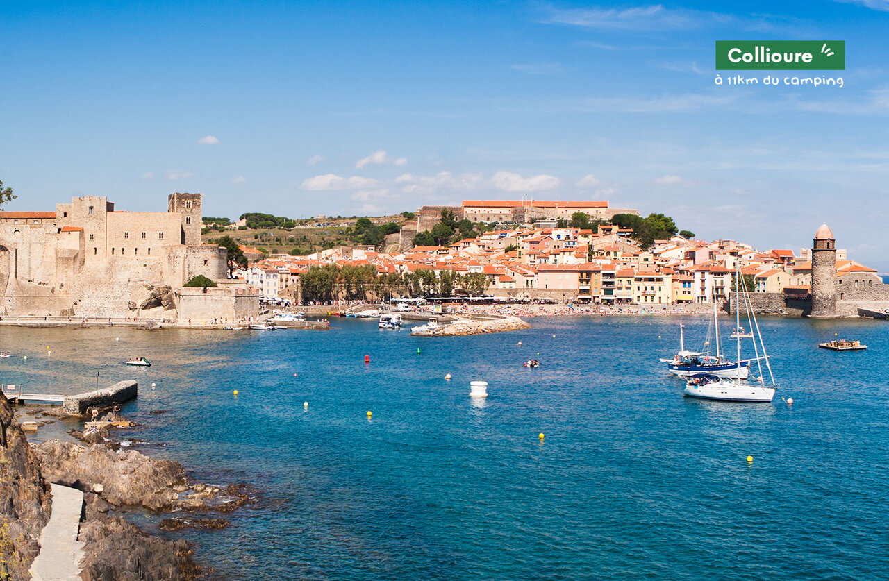 Collioure, charming coastal town in Pyr�n�es-Orientales, to visit near the campsite.
