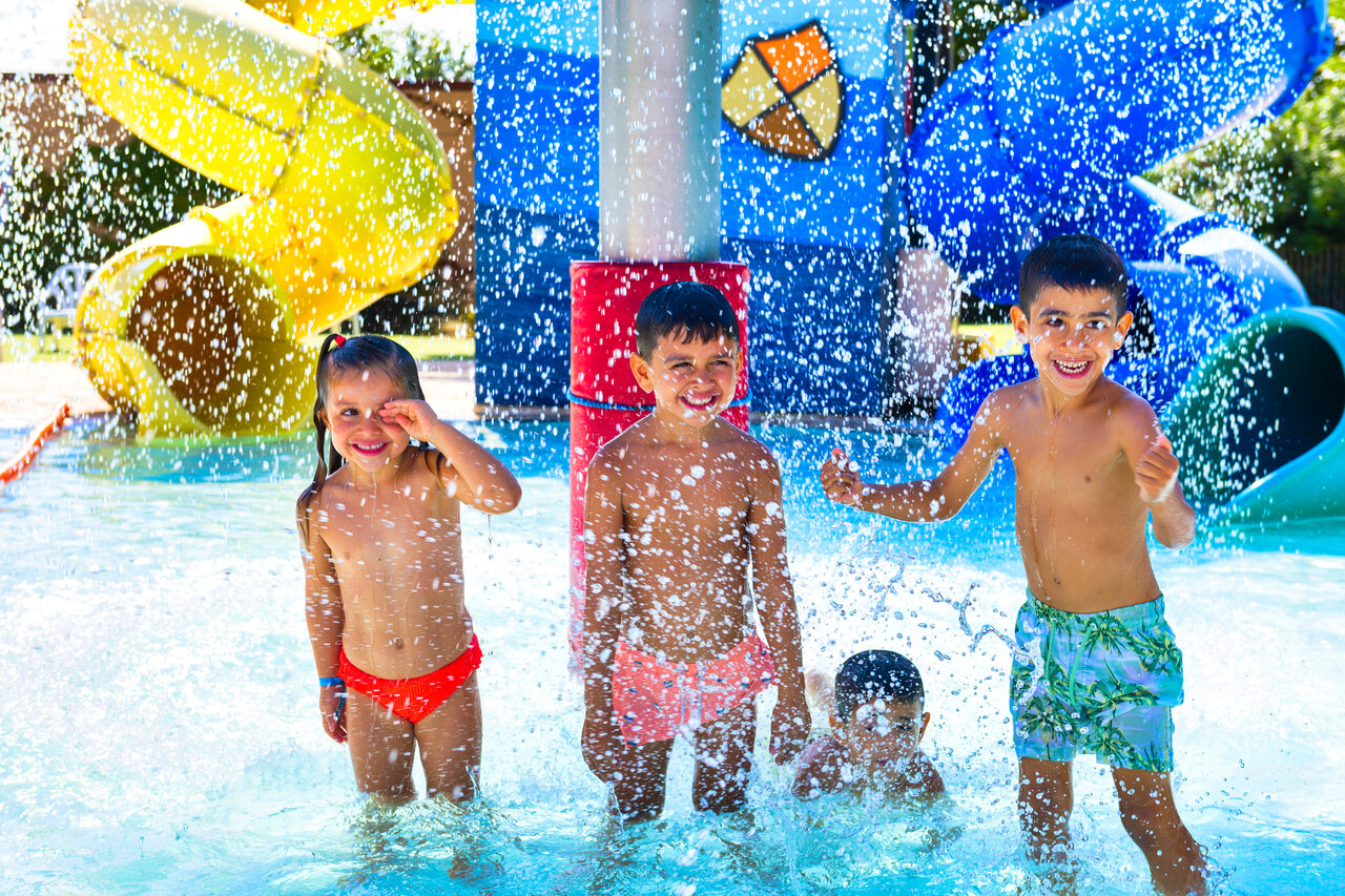Water games and slides at camping CAPFUN Tordera-Nacions in Malgrat de Mar.