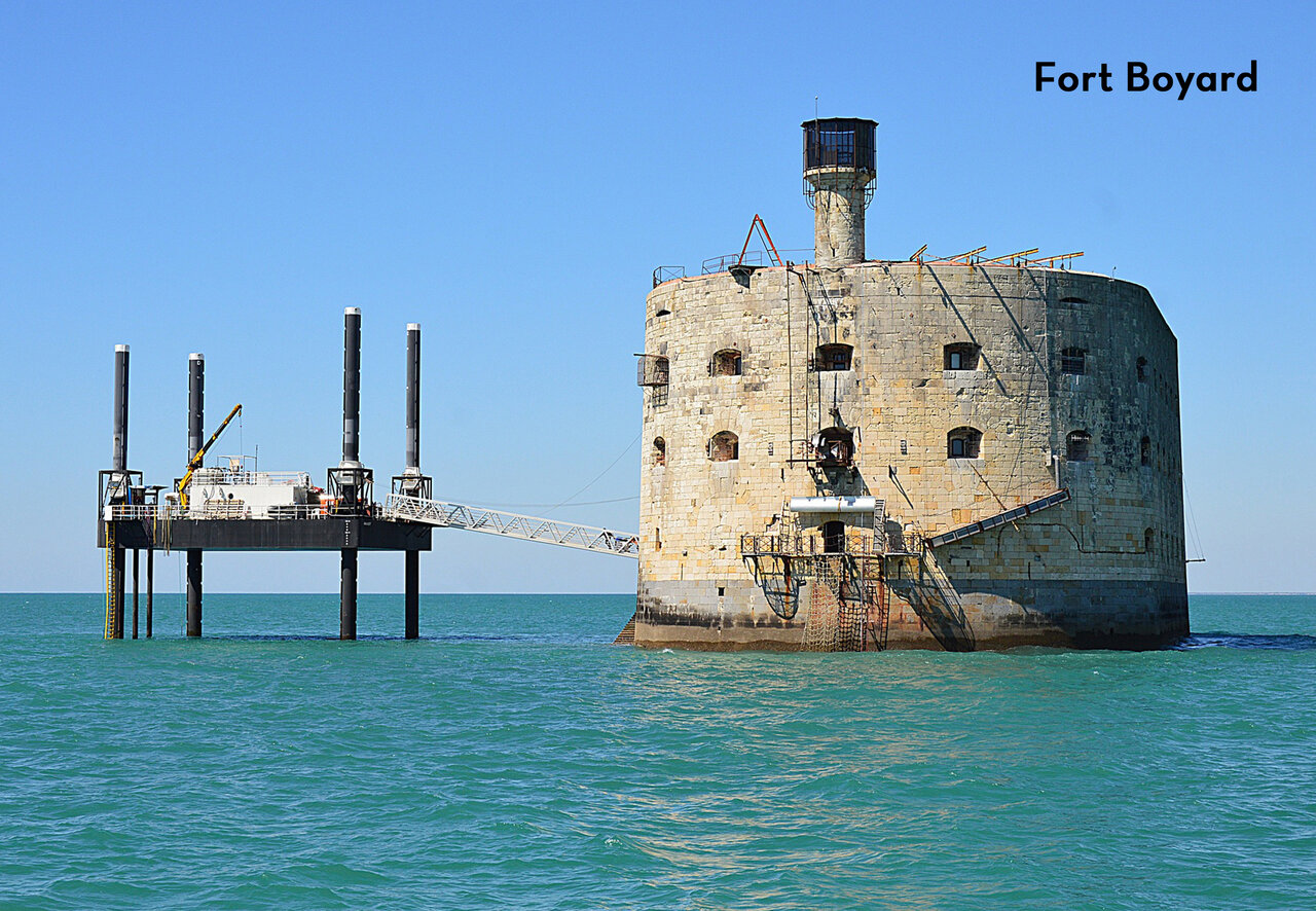 Fort Boyard, iconic historic monument to visit near Breuillet, Charente-Maritime.