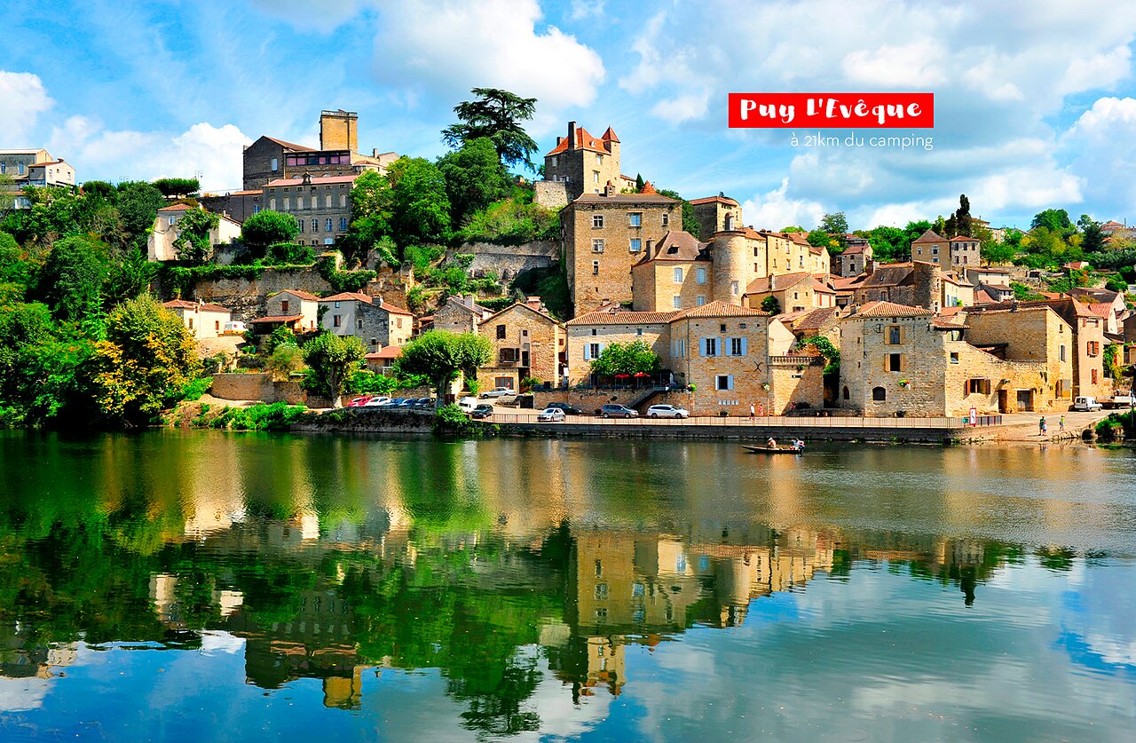 Medieval village of Puy L'Ev�que by the Lot river, to visit near the campsite.