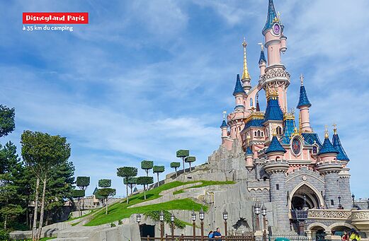 Sleeping Beauty Castle at Disneyland Paris, a major attraction near Marne-la-Vall�e.